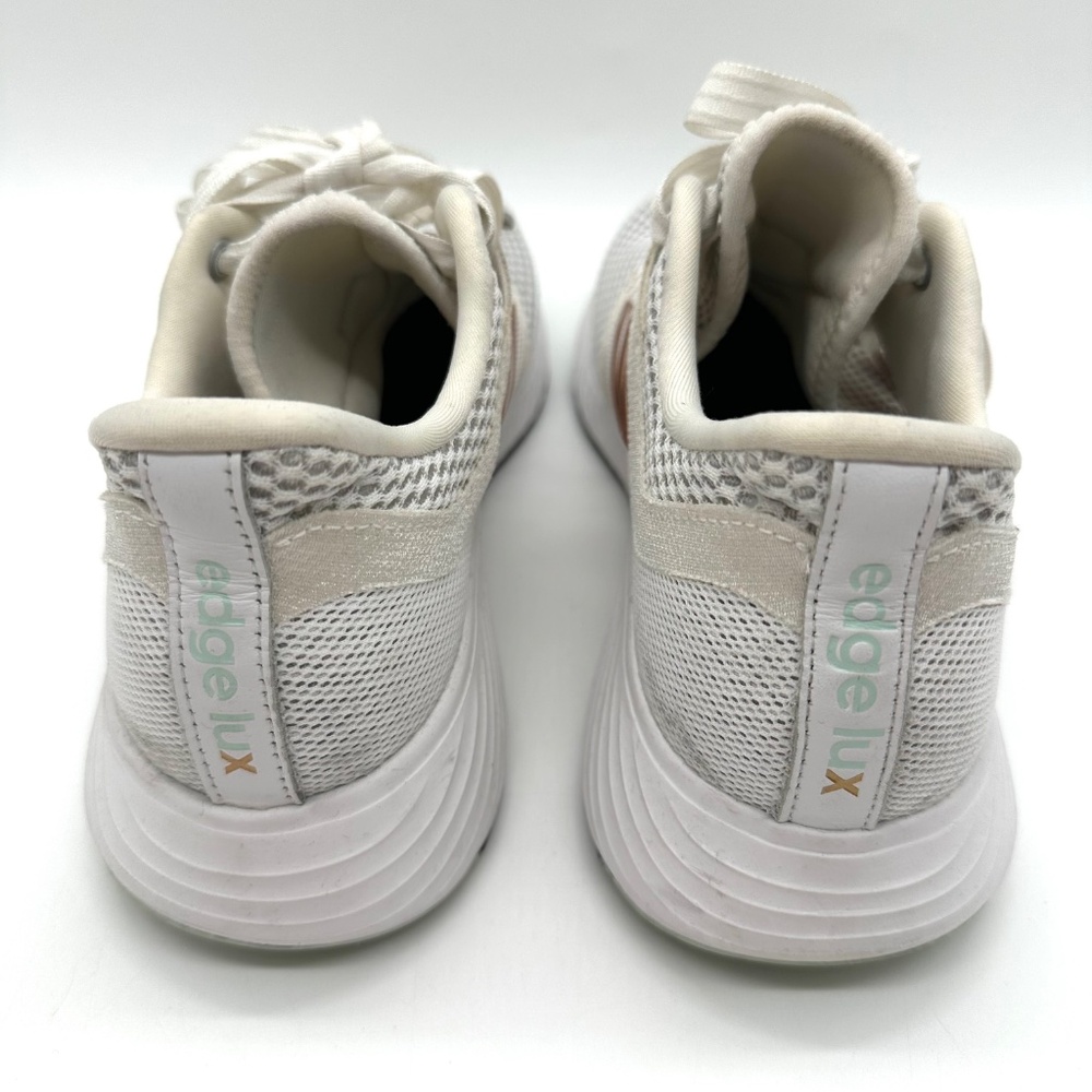 Adidas Women’s Edge Lux 3 White Mesh Lace Up Comfort Running Sneakers Size 8.5 - Picture 3 of 10